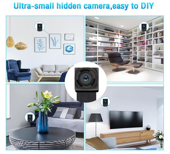Mini WiFi Camera, Rechargeable Wireless HD 1080P Camcorder and Recorder, Compatible with HD Smart App Wide Angle 24hrs  Continuous Video
