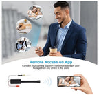 Mini WiFi Camera, Rechargeable Wireless HD 1080P Camcorder and Recorder, Compatible with HD Smart App Wide Angle 24hrs  Continuous Video