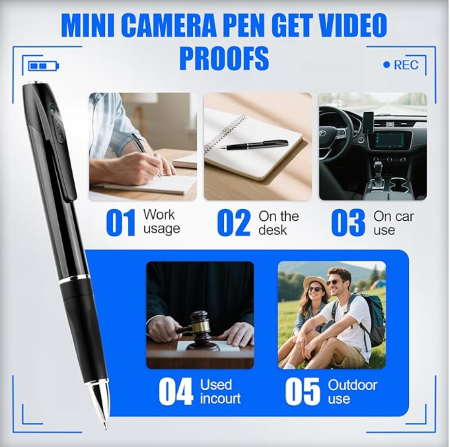 Body Camera Pen For Video Recording Photo Taking For Home and Office