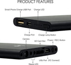 10000mAh Power Bank Nanny Cam for Home, Room, Office, No WiFi