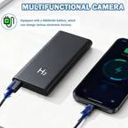 10000mAh Power Bank Nanny Cam for Home, Room, Office, No WiFi