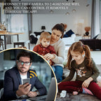 WiFi Clock Video Recorder Night Vision Motion Detection Nanny Cam For Home