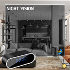WiFi Clock Video Recorder Night Vision Motion Detection Nanny Cam For Home