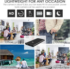 10000mAh Power Bank Nanny Cam for Home, Room, Office, No WiFi
